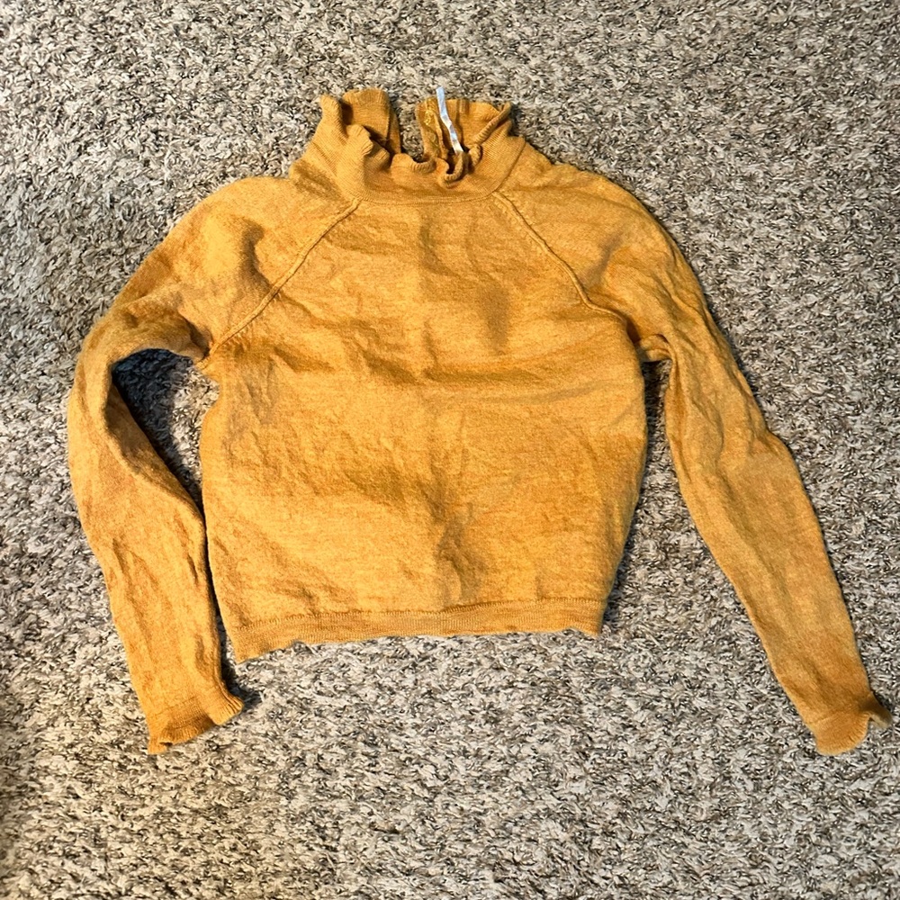 Free People Golden Turtleneck Sweater